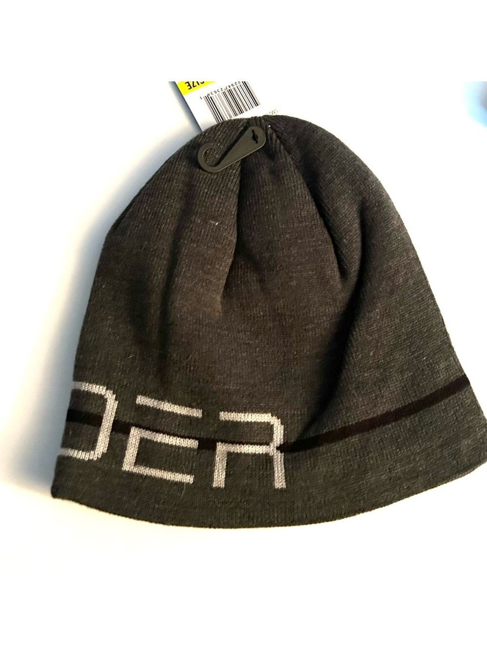 Spider Men’s Grey Knit Beanie Hat NWT